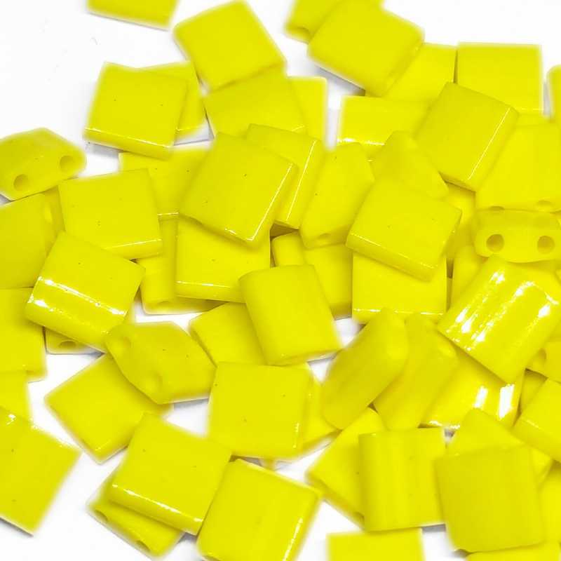 Miyuki Tila 5mm pack de 2 gr. - Opaque Yellow  - Miyukilandia