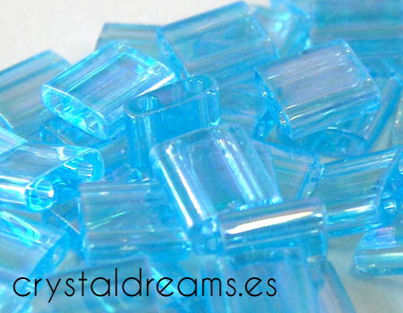 Miyuki Tila 5mm pack de 2 gr. - Trasparent Aquamarine AB  - Miyukilandia