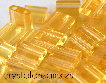 Miyuki Tila 5mm pack de 2 gr. - Trasparent Light Topaz  - Miyukilandia