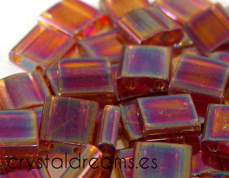 Miyuki Tila 5mm pack de 2 gr. - Trasparent Topaz AB  - Miyukilandia