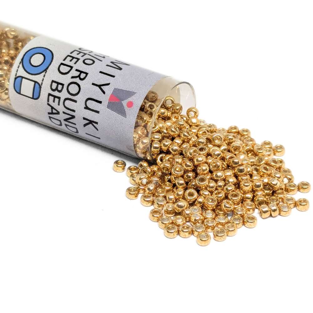 Miyuki Seed Beads Tube 11/0 "Galvanized Gold" Color 1052