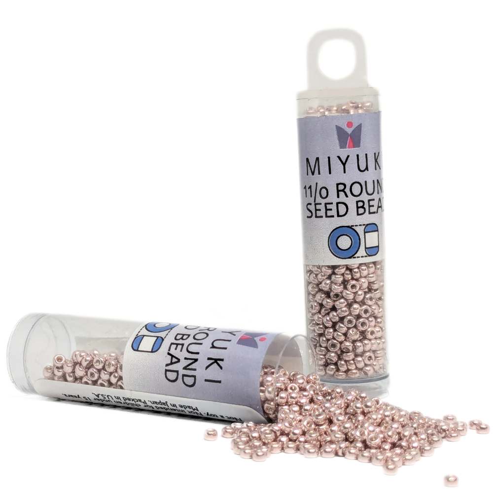 Miyuki Seed Tube 11/0 "Galvanized Light Rose" Color 1086