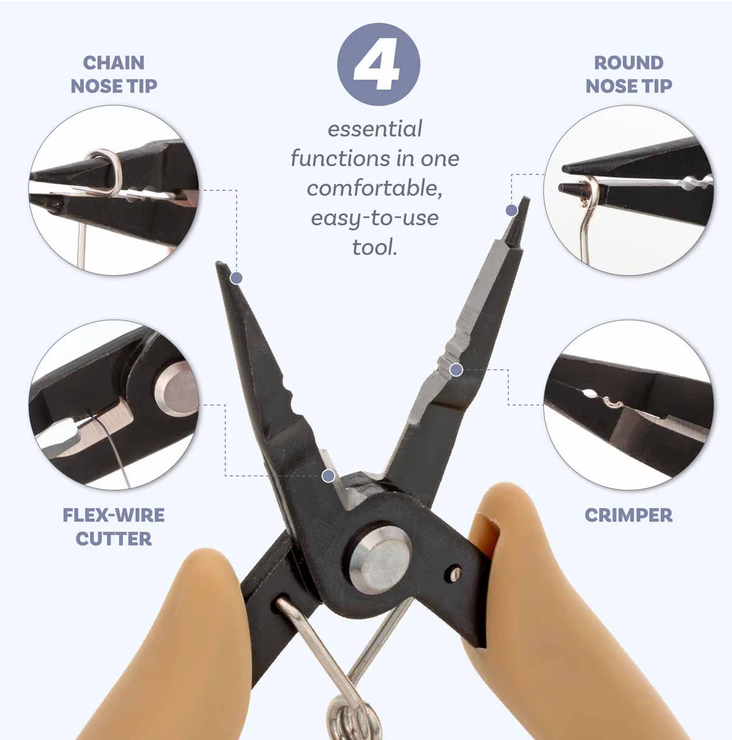 Alicates Multifunción 4 en 1 para Joyería The Beadsmith Beader’s All-in-One™
