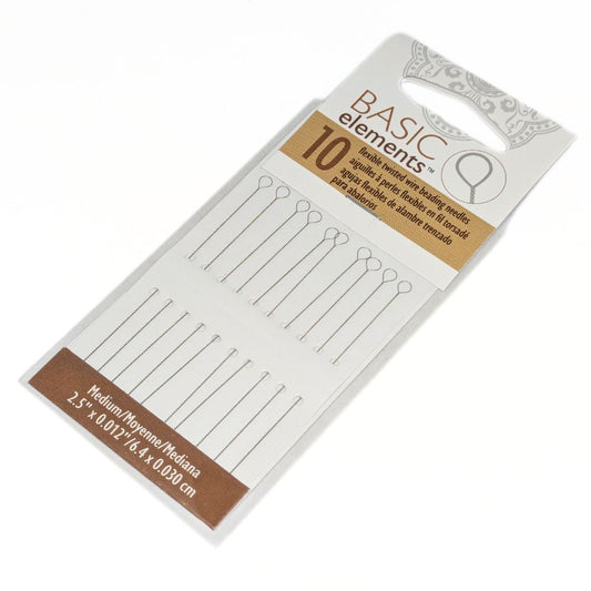 Set de 10 agujas flexibles de alambre trenzado para abalorios TheBeadSmith -  