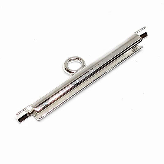 Terminal a deslizar Miyuki para 11/0 20mm Silver  - Miyukilandia