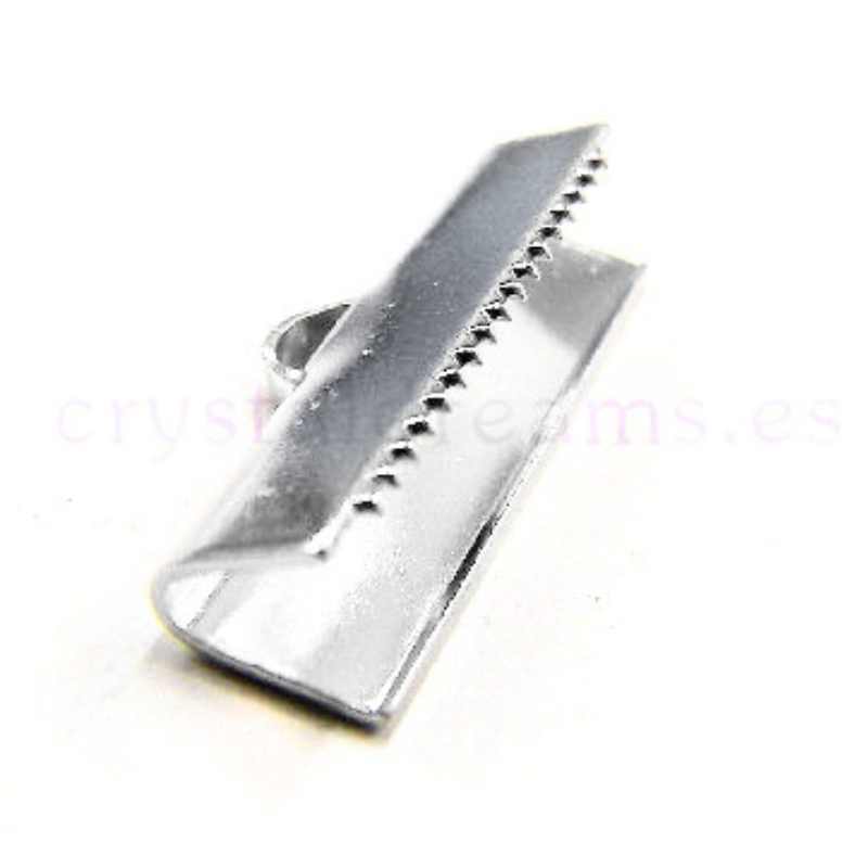 Terminales 20x4mm Agujero:3mm Silver - Miyukilandia