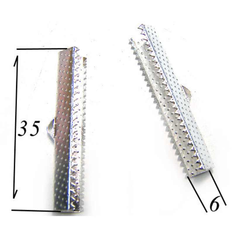 Terminales 35x6mm Agujero:2mm Silver - Miyukilandia