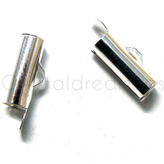 Terminales a deslizar 13x4,5mm - Agujero:1,5mm Silver  - Miyukilandia