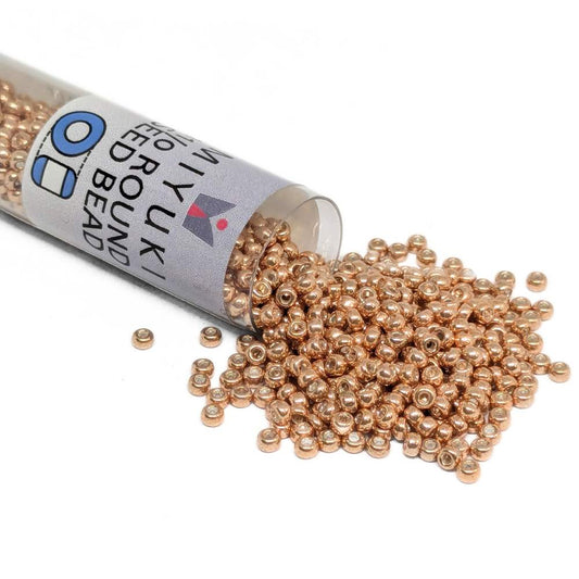 Tubo Rocallas Miyuki 11/0 "Galvanized Light Beige" Color 1072L  - Miyukilandia