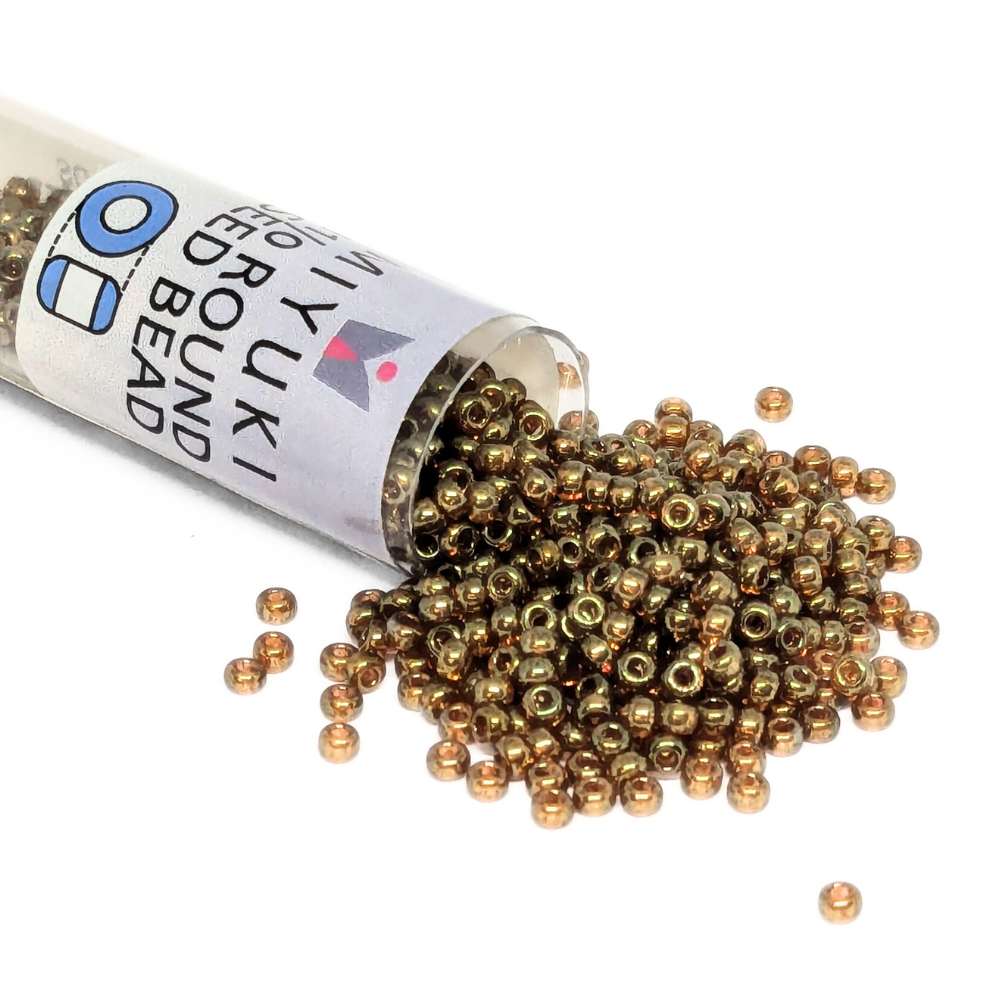 Tubo Rocallas Miyuki 11/0 "Topaz Gold Luster" Color 311 -  