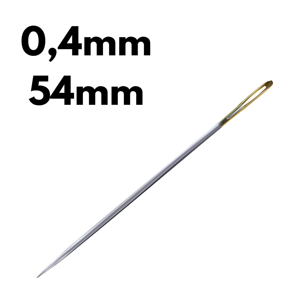1x Aguja para Miyuki 0,4mm - 54mm