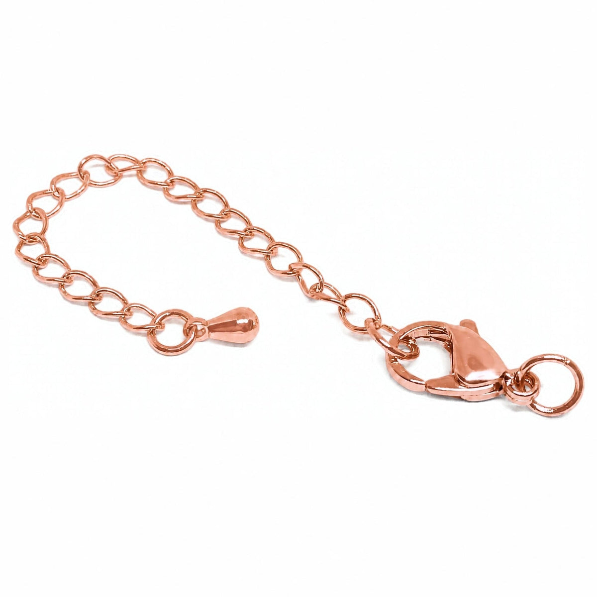 Cierre Mosqueton cadena 42mm chapado Oro Rosa