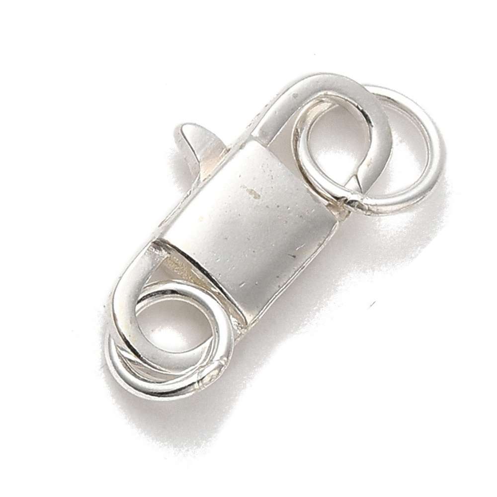 cierre en plata de ley con anillas