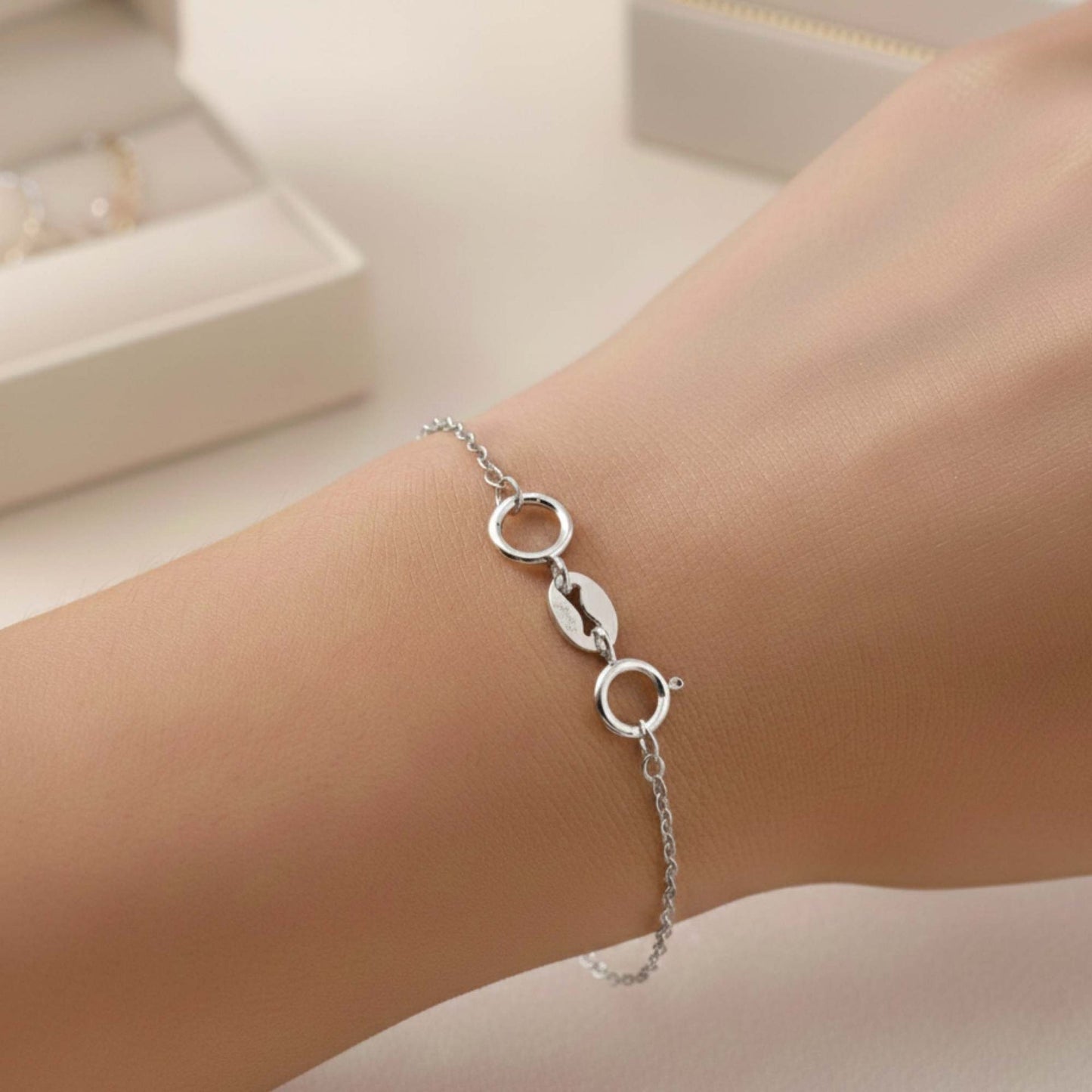 Cierre de joyería en plata de ley 925 con doble resorte