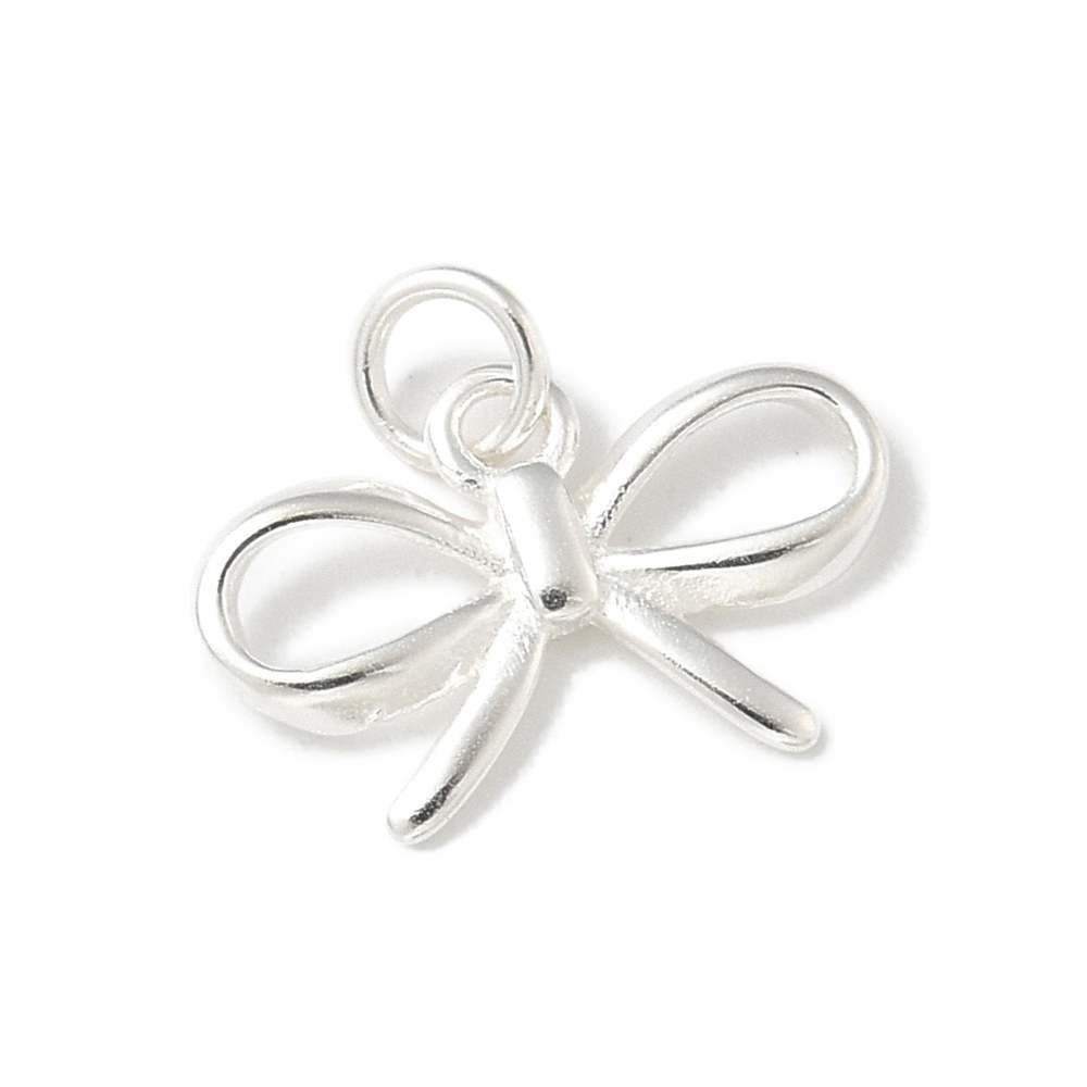 Colgante lazo en plata 925 con anilla de montaje