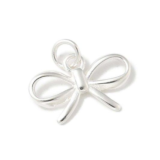 Colgante lazo en plata 925 con anilla de montaje