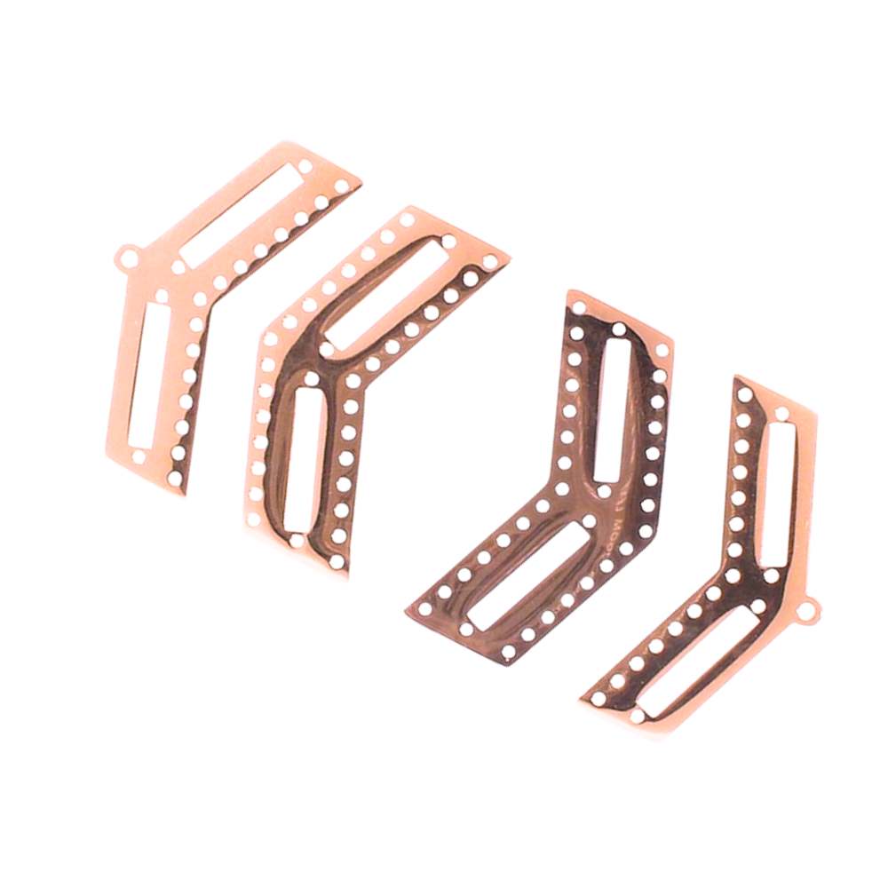 Set Centerline Chevron - 4 piezas 32x16mm - Rose Gold