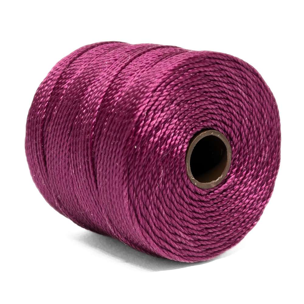 S-Lon (Superlon) thread 70 meter spool - Color: Wineberry