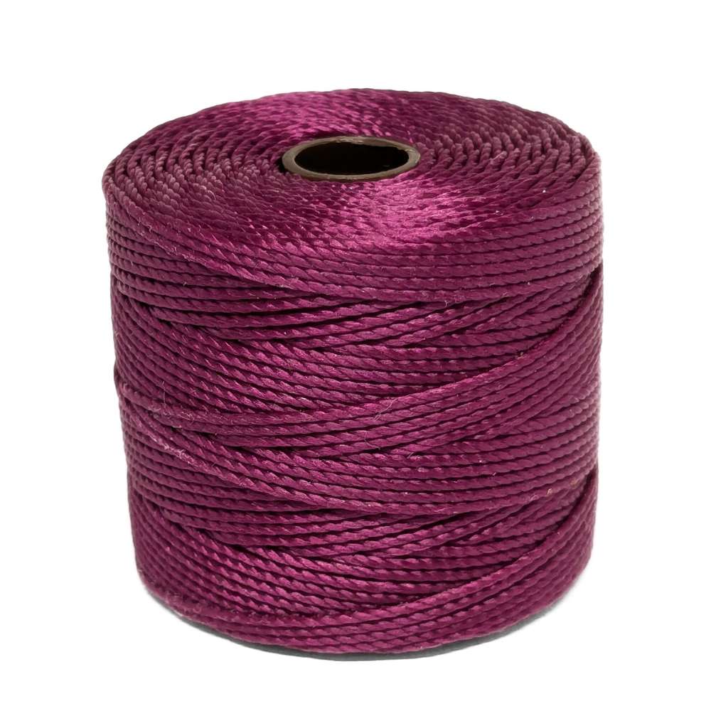 S-Lon (Superlon) thread 70 meter spool - Color: Wineberry