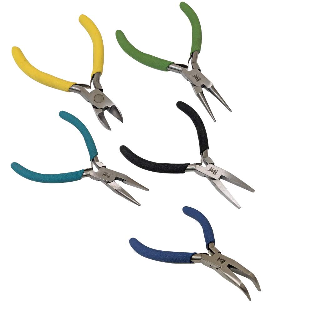 Set de 5 Alicates 100% BeadSmith con mangos de colores