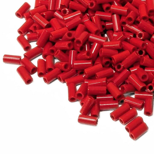 Bugle beads Miyuki opaque red