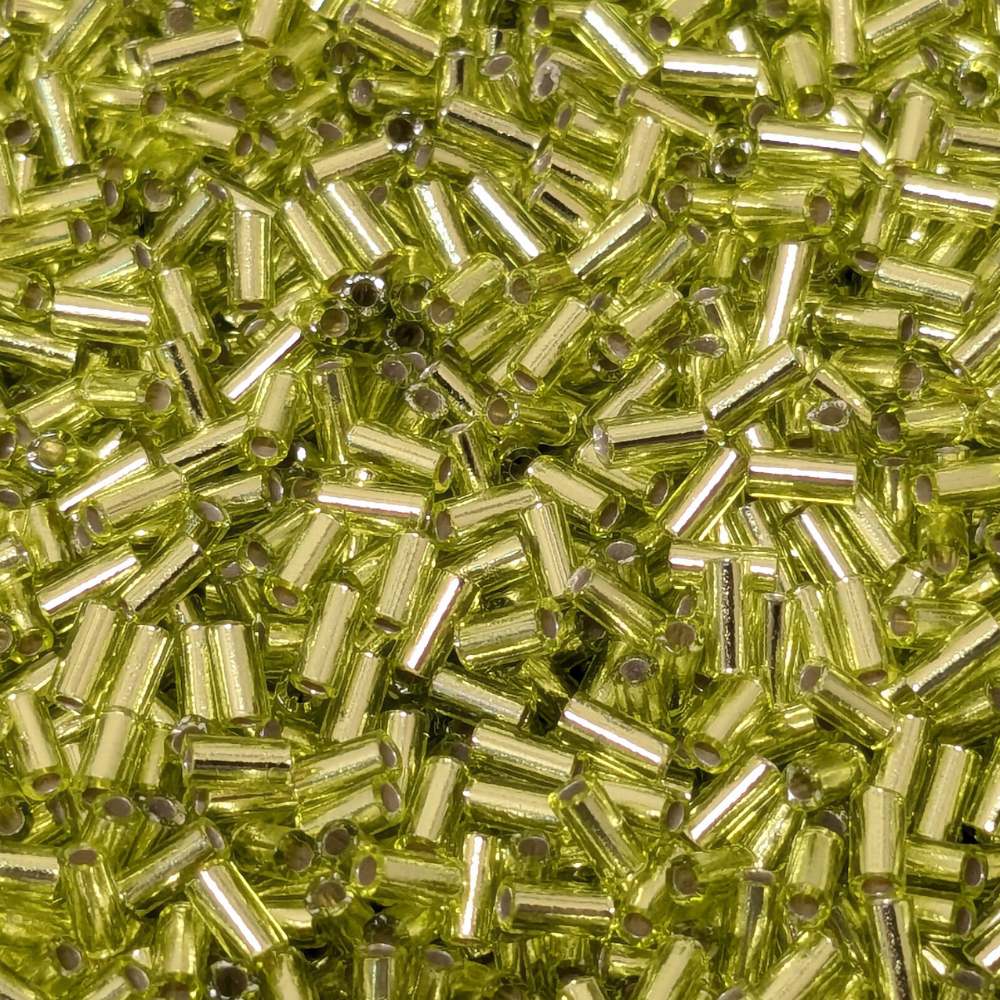 canutillos miyuki Transparent Chartreuse SIlver Lined
