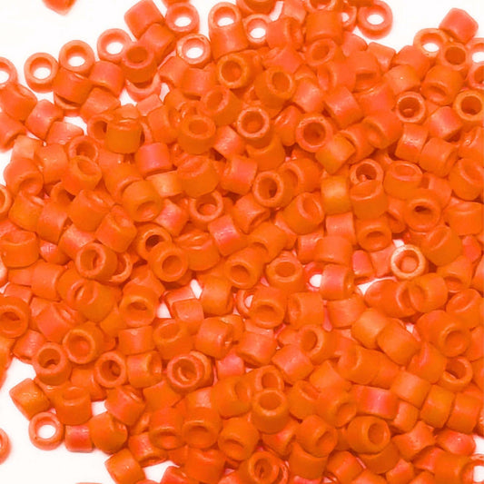 11/0 MIYUKI delica DB0872 - Opaque Orange AB Matte - 1 gr.