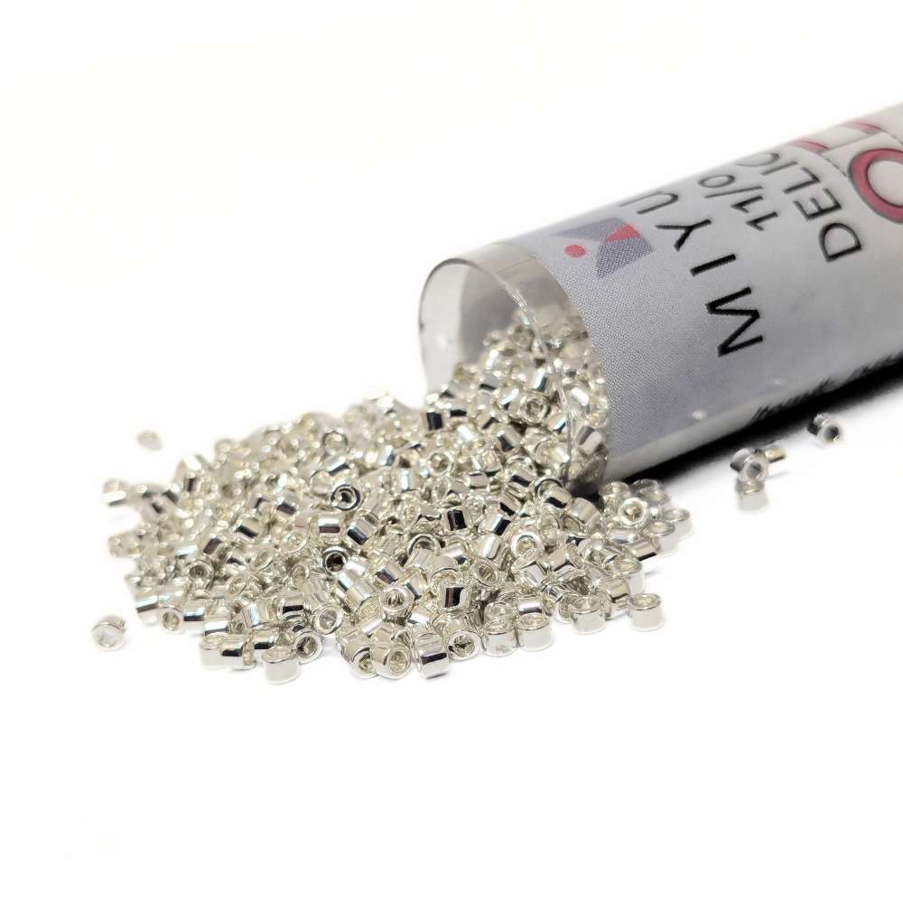 DB0551 Miyuki Delica 11/0 Silver Plate 7,2gr.