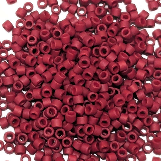 11/0 MIYUKI delica DB0796- Opaque Maroon Matted Dyed - 1 gr.