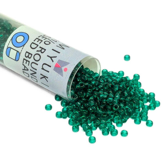 Miyuki Seed Beads Tube 11/0 "Transparent Emerald" Color 147