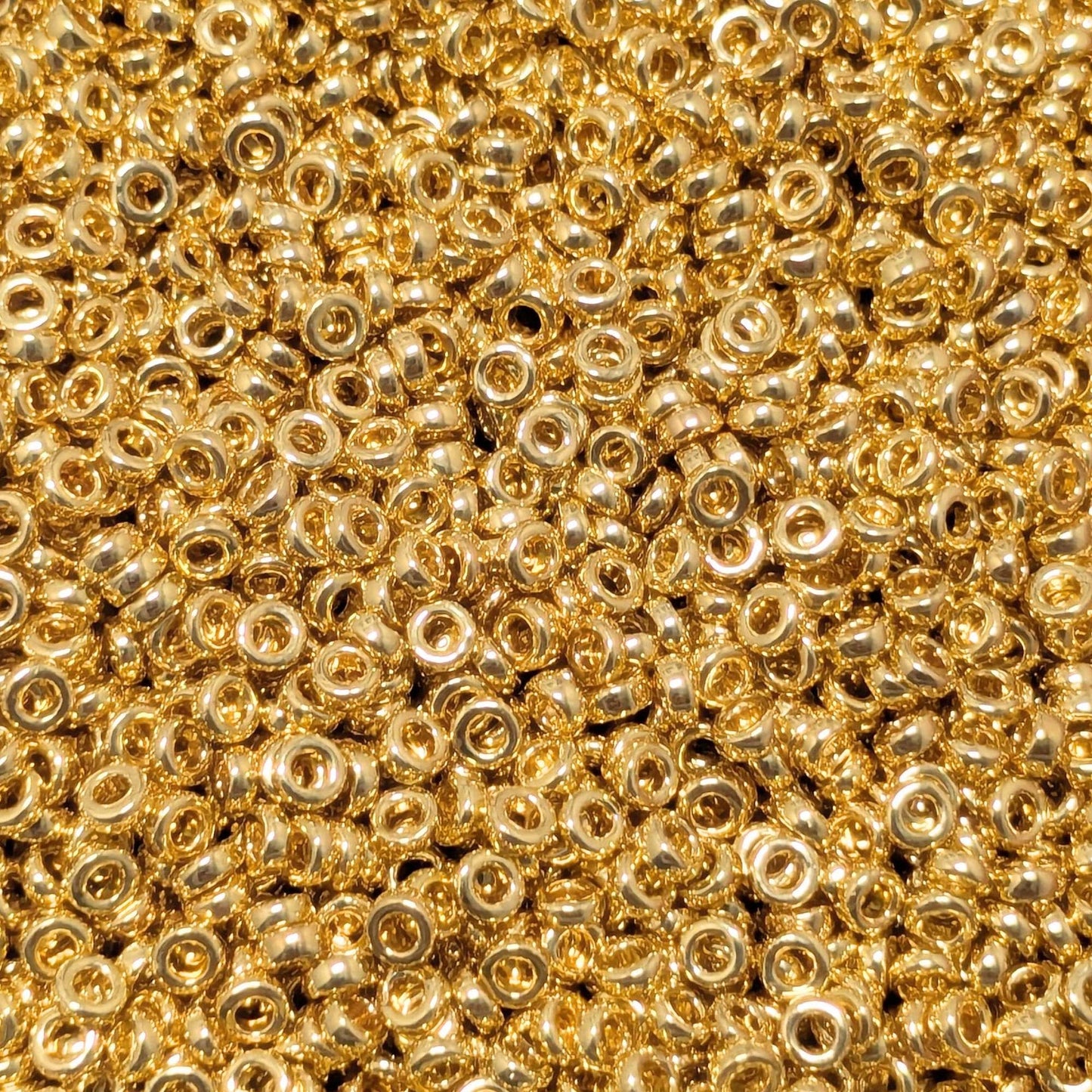 Abalorios miyuki distanciadores Gold 24kt