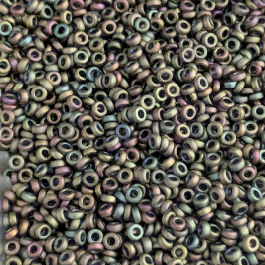 distanciadores miyuki 2,2mm matte metallic khaki iris