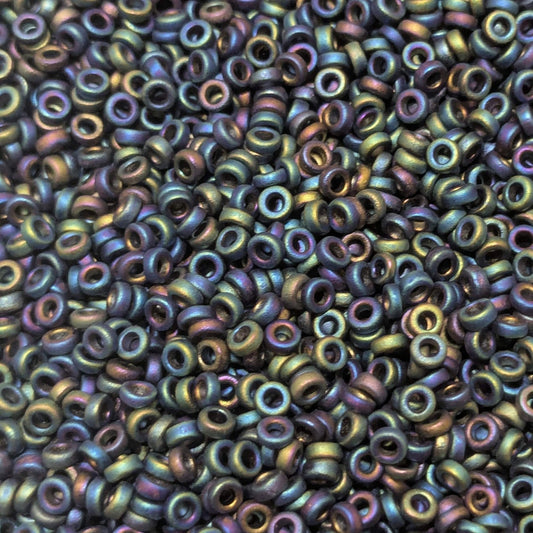 Distanciadores Miyuki 2,2 mm x 1,3 mm Matted Multi Iris - Col. 401FR