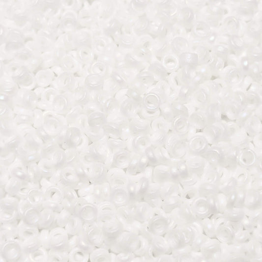 Abalorios MIyuki distanciadores matte white AB