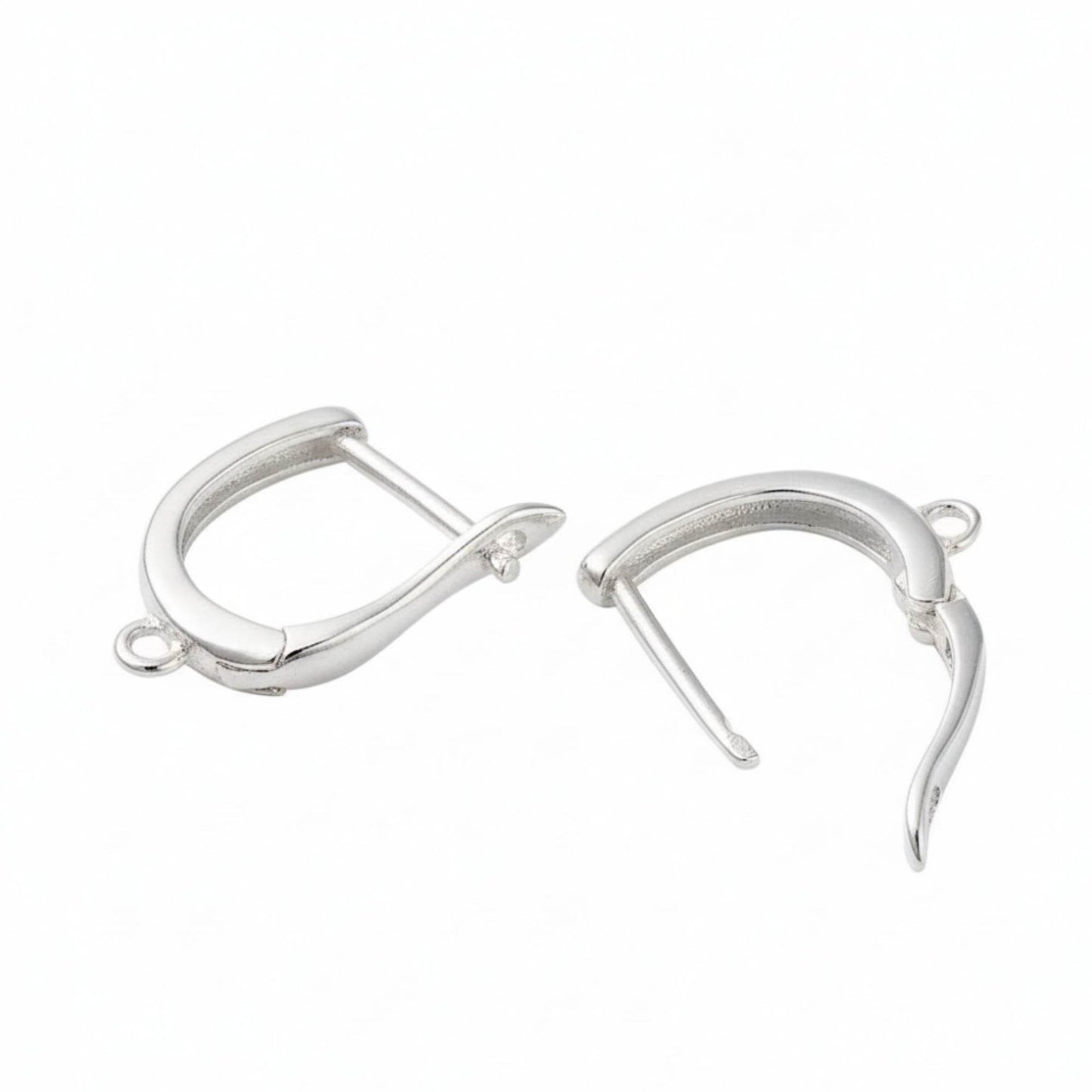 Pendientes en plata esterlina 925 de aro para joyería artesanal