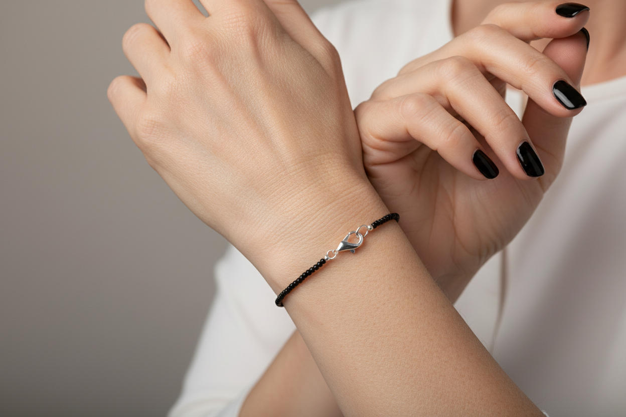 Cierre Mosquetón en Plata de Ley 925 con Anillas – 11 mm